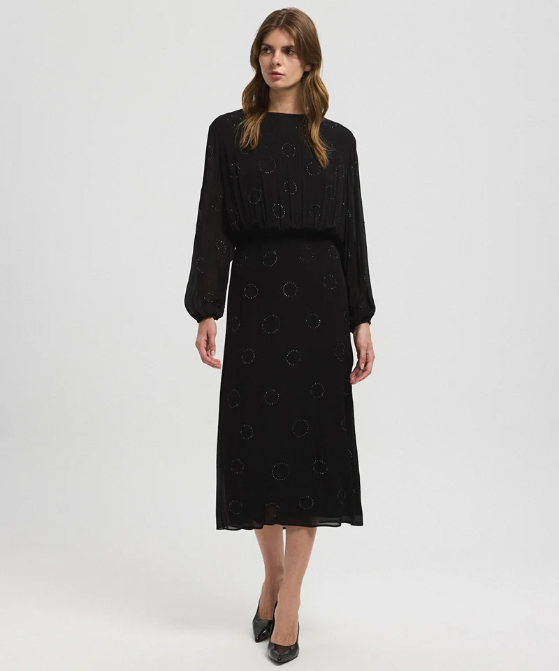 Ipekyol Embellished Chiffon Dress